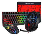 Combo Gamer 4 En 1 Audífonos Teclado Mouse Pad Rgb T-wolf