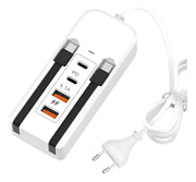 Cargador Carga Rápida 6 Puertos Usb Multicontacto
