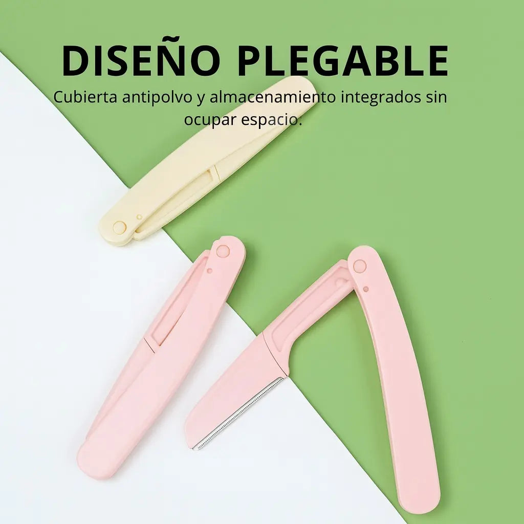 Set X5 Perfilador Facial Mujer Cejas Y Vello Facial Plegable