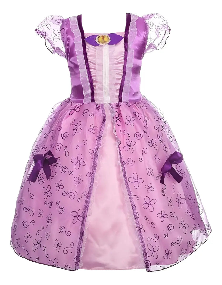 Disfraz Infantil Vestido De Princesa Halloween Fiesta Niños