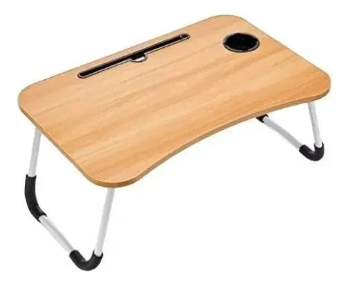 Mesa Plegable Para Laptop Tablet Con Portavaso Y Cajón