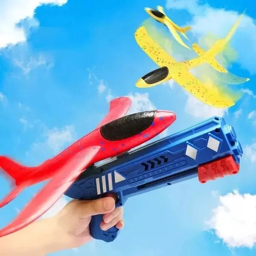 Pistola lanzador de avion de espuma