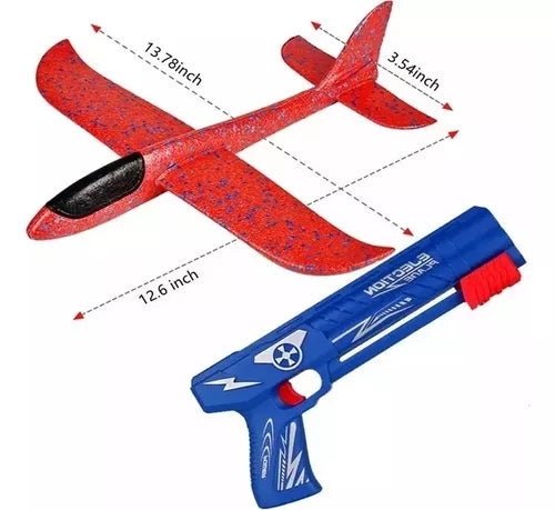 Pistola lanzador de avion de espuma