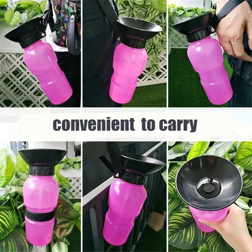 Botella de agua para mascotas