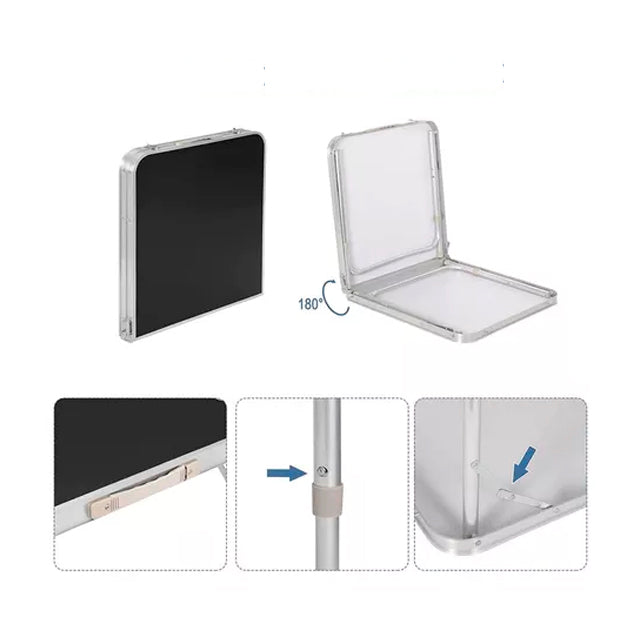 Mesa plegable de aluminio 120 x 60cm