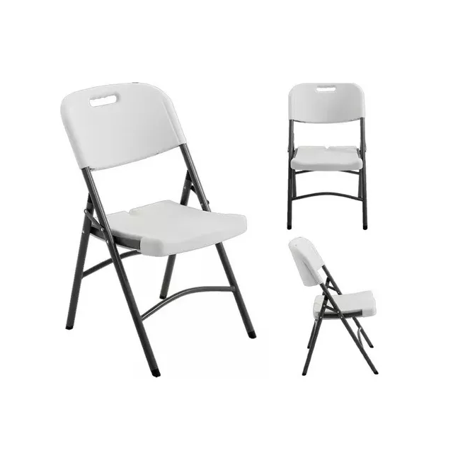 Silla plástica plegable reforzada hasta 150kg