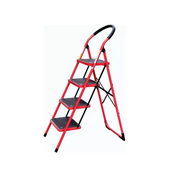 Escalera plegable de hierro 4 escalones antideslizantes