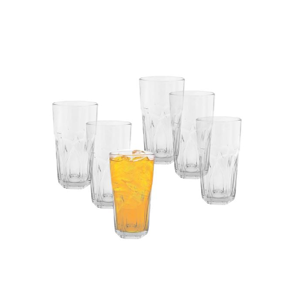 Vasos De Vidrio 6 Unidades 350 Ml