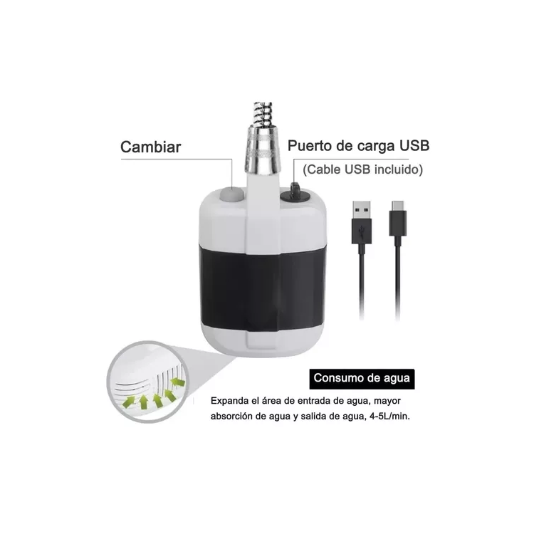 Duchero portatil recargable