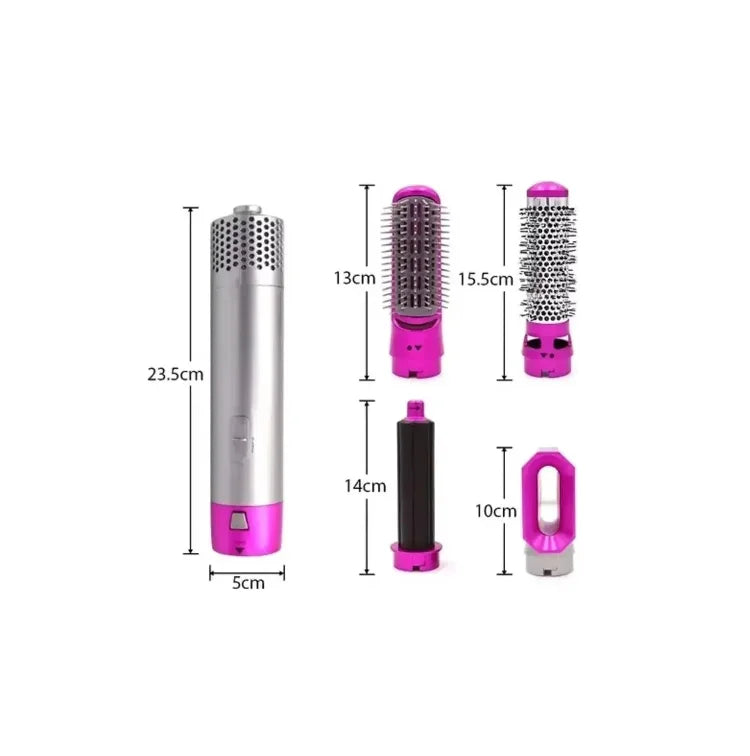 Secador 5 En 1 Secador Ruleros Peine Alisante Cepillo