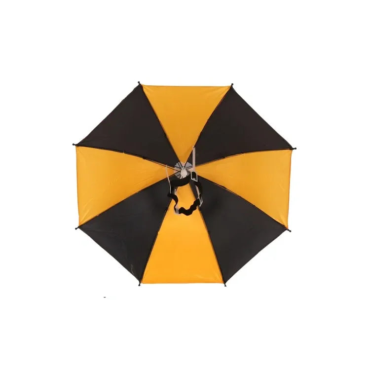 Sombreros Paraguas Sombrilla Amarillo Y Negro 55cm