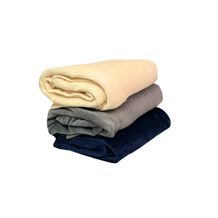 Manta Frazada Polar Lisa Varios Colores 1 Plazas 150x200 Cm