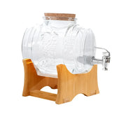 Juego De Decantador De Whisky Barril De Vino De Vidrio