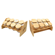 Recipientes De Vidrio Con Tapa Y Soporte De Madera