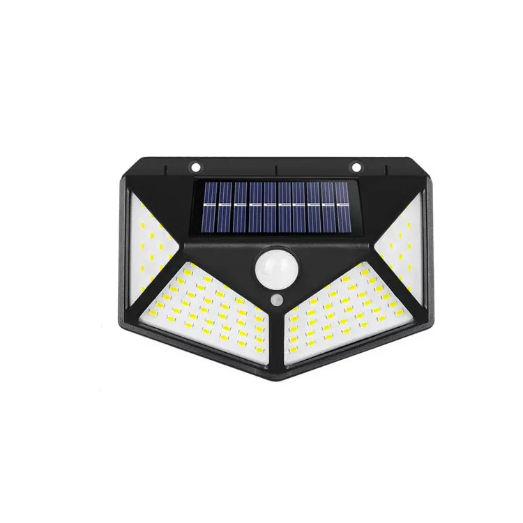 Lampara Exterior Farol Solar Foco 100 Led Sensor Movimiento