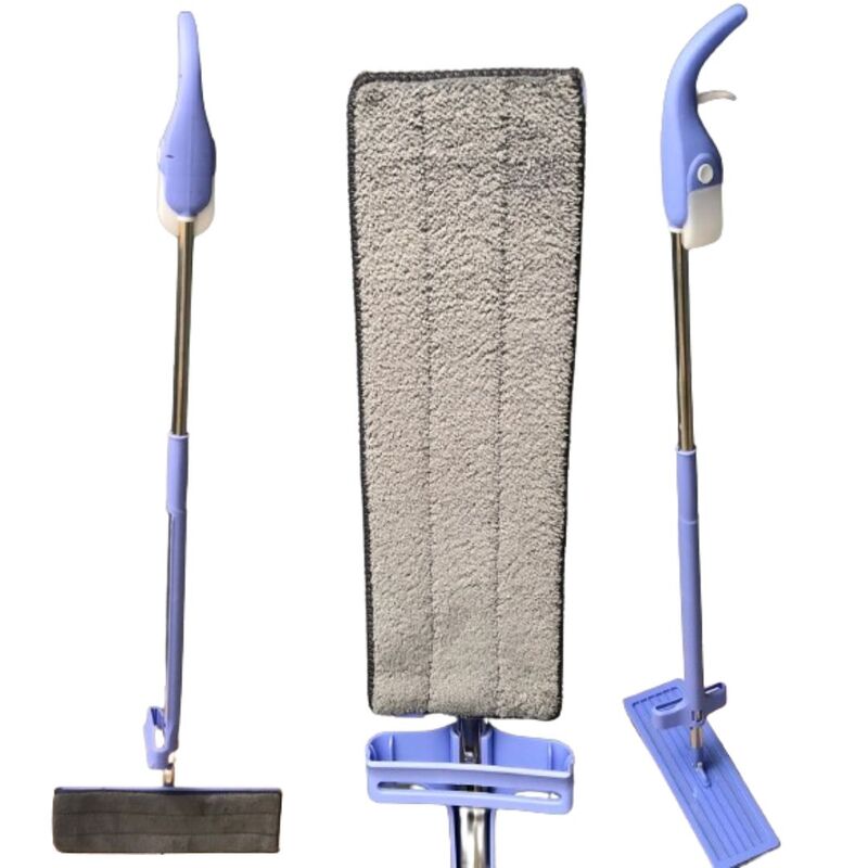 Mopa Plana Microfibra Limpiador De Pisos Ajustable Verde