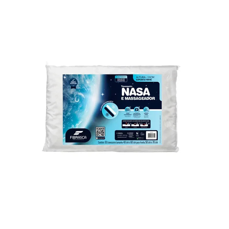 Almohada Doble Lado Viscoelástica Y Espuma Masajeador