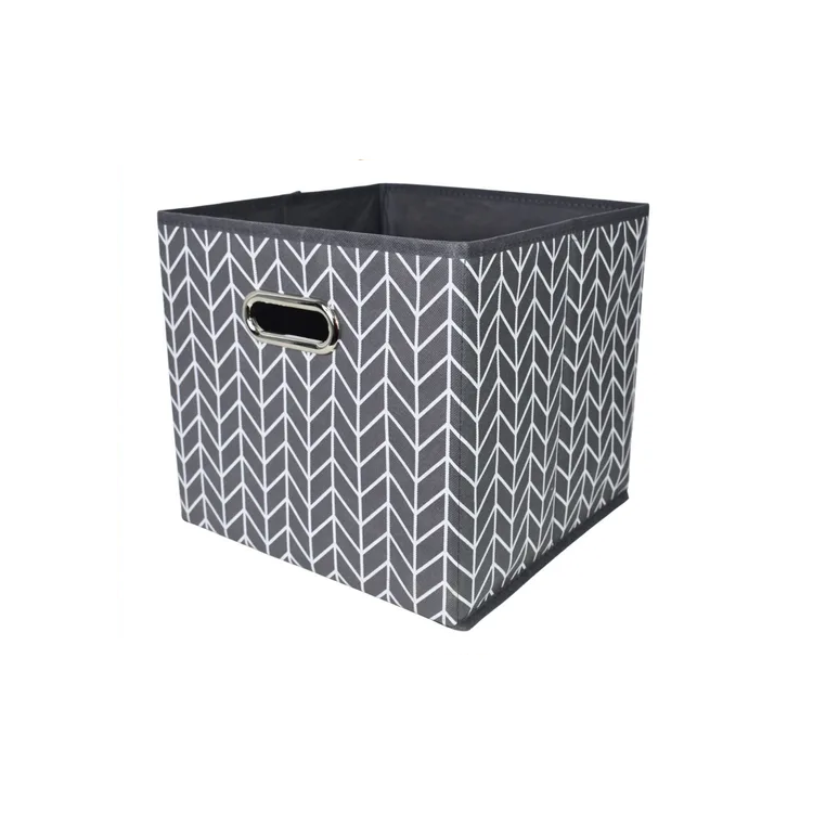 Caja Organizador De Tela Con Asa 28x28x28cm.