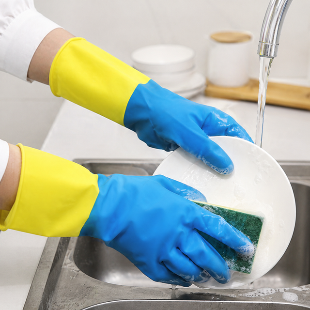 Guantes De Goma Limpieza Varios