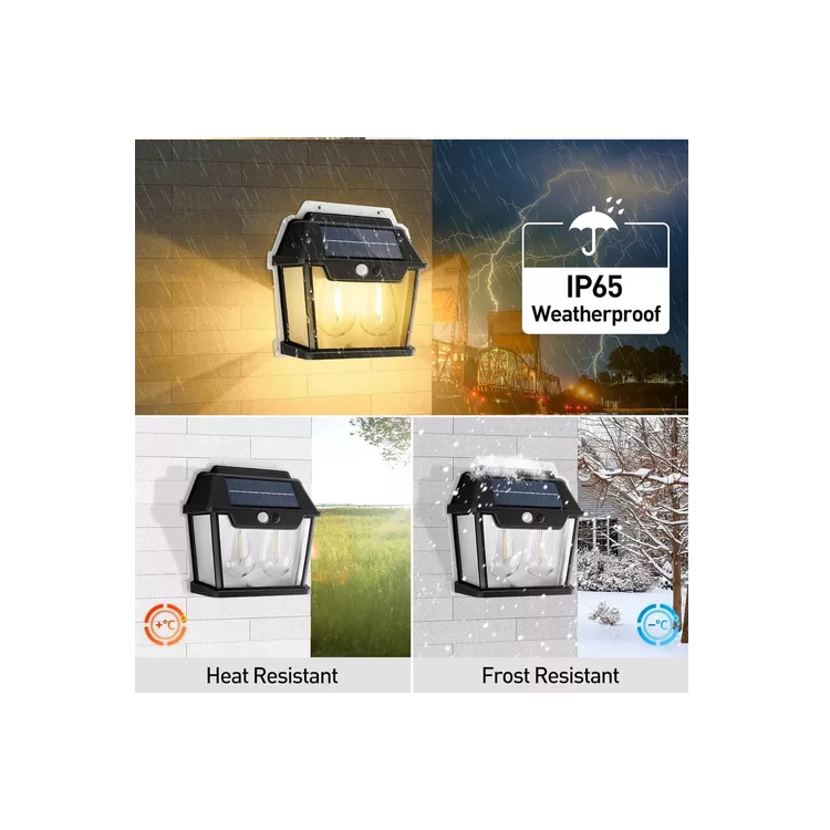Lampara solar doble con sensor