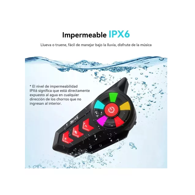 Intercomunicador para moto bluetooth inalámbrico Rgb