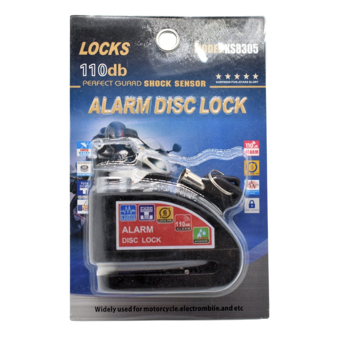 Alarma Antirrobo Bloqueo De Disco Para Motos 110db