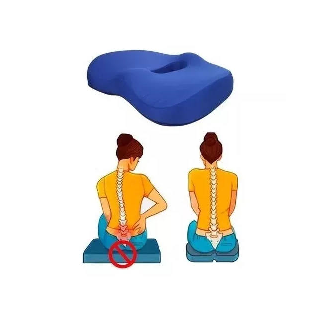 Almohadon asiento silla oficina auto espuma visco elástico