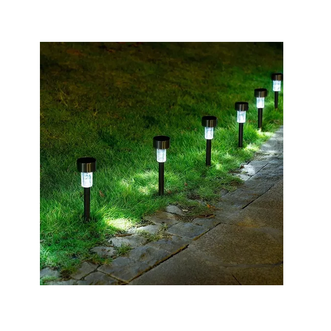 Lampara luz led recargable de jardin solar