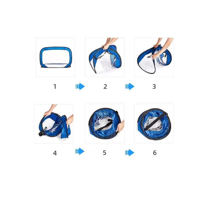 Arco de fútbol portátil plegable X2