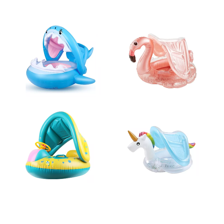 Aro inflable con techo forma animales