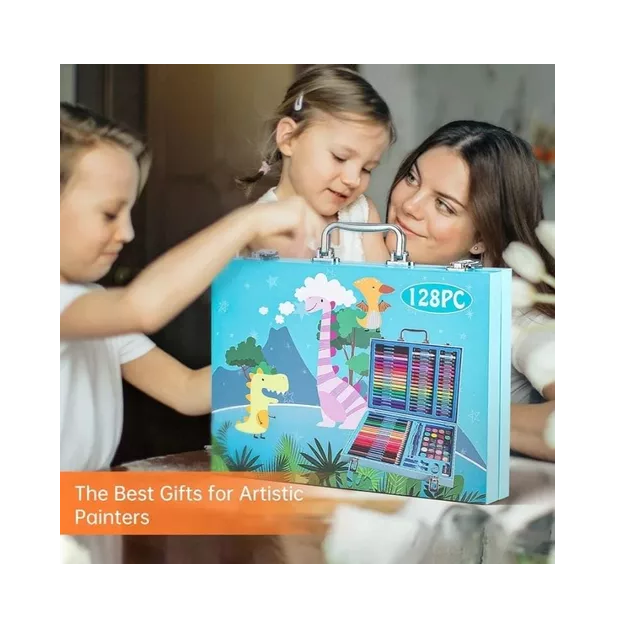 Valija set arte escolar maletin didáctico 150 piezas