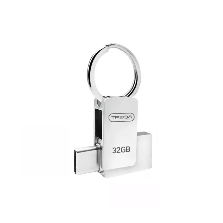 Pendrive Treqa Usb Y Tipo C 3.0 32 Gb Para Celular Y Pc