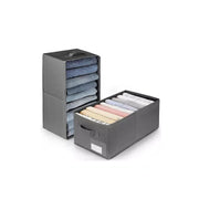 Pack 2 Cajas Organizadoras Ropa 6 Espacios Plegable Armario