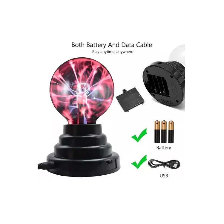 Lámpara Plasma Electromagnética Bola Mágica Usb Pila