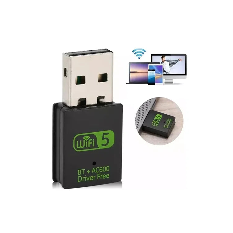 Receptor Wifi Bluetooth 5.0 Inalámbrico 2.4g 600 Mbps