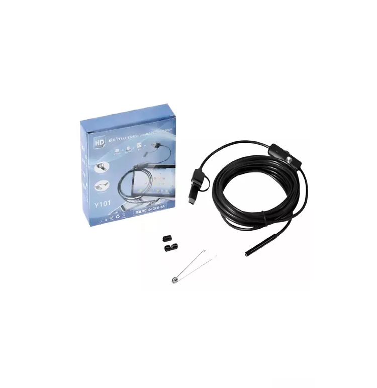 Boroscopio Endoscopio Micro Usb Y Tipo C Con Luz 5 Metros