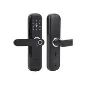 Cerradura De Tarjeta Wifi Electrónica Biométrica De Bronce Negro