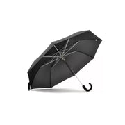 Paragua Negro Corto Ideal Protección Para La Lluvia Y El Sol