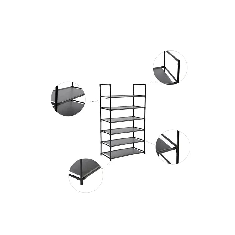 Zapatero 6 Niveles Rack Organizador Pares Zapatos