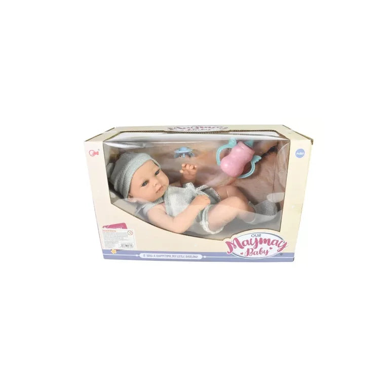 Muñeco Bebe Bebote De Goma Realista 40cm Infantil Juguete