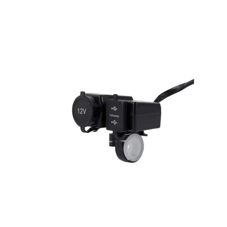 Cargador Toma De Motos 12 V Con 2 Usb Doble Carga