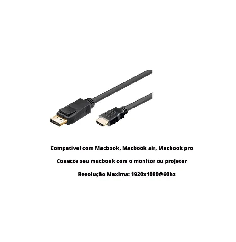 Cable Displayport A Hdmi Con 1,8 M