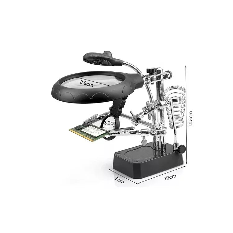 Lupa De Mesa Con Luz Led Para Trabajos De Precisión Usb
