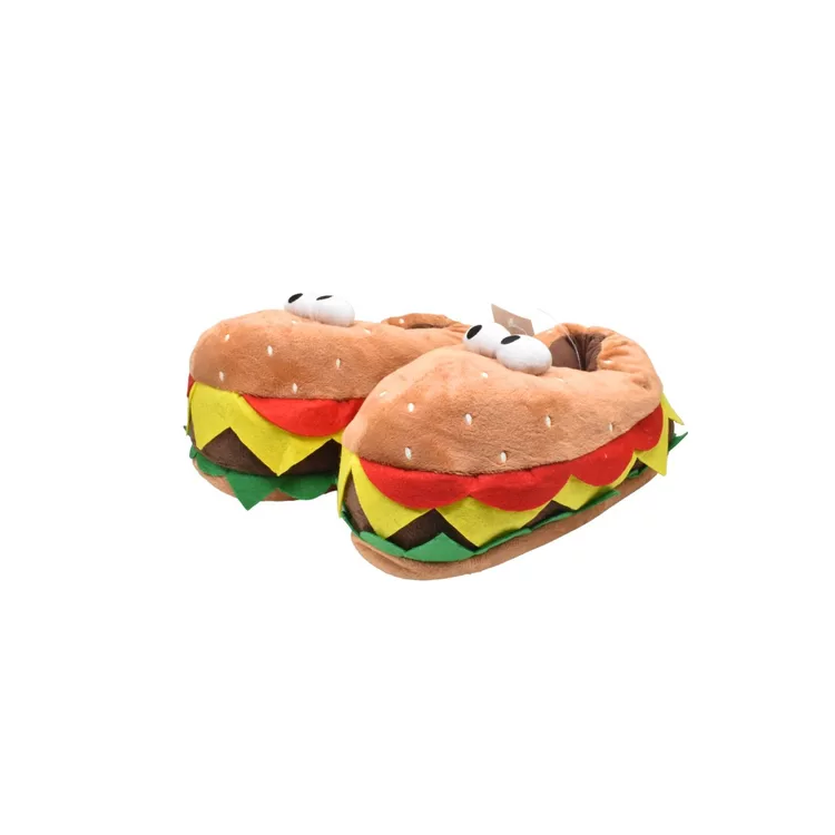 Pantuflas Zapato Diseño Hamburguesas Para Invierno Comodas