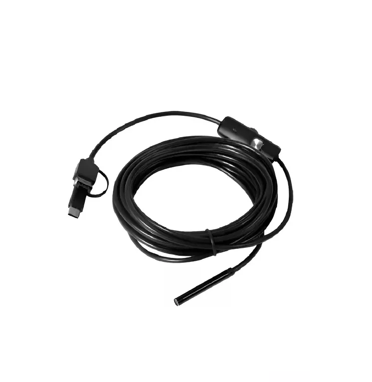 Boroscopio Endoscopio Micro Usb Y Tipo C Con Luz 5 Metros