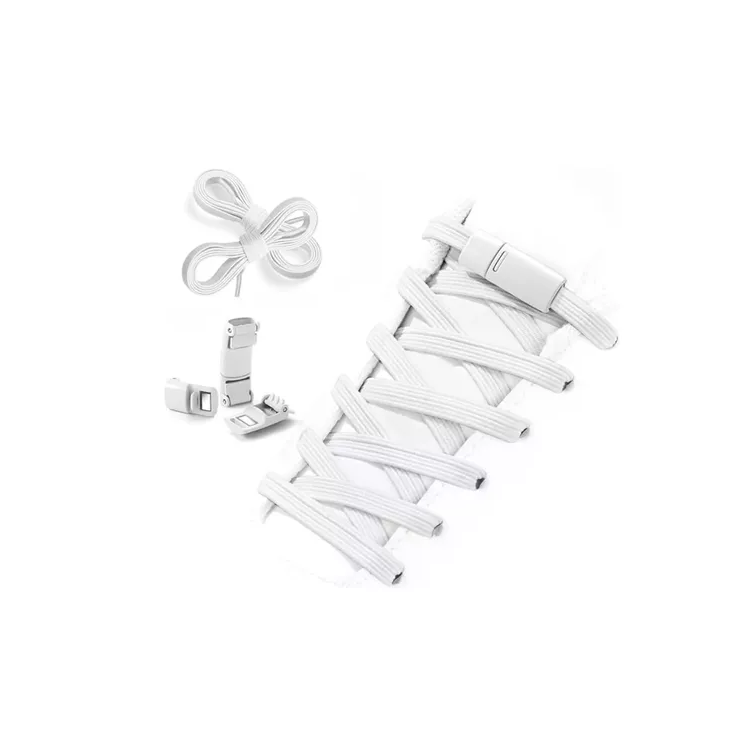 Cordones Elasticos Magnéticos Para Calzado Blancos Negros