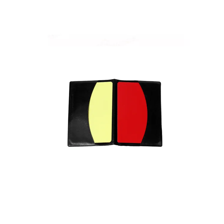 Tarjeta Roja Y Amarilla Árbitro De Fútbol Con Funda