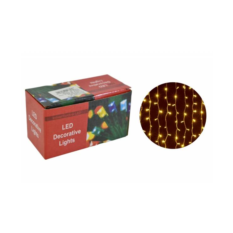 Cortina de luces cálida 1.5m