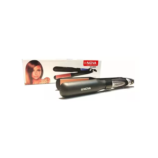 Planchita alisador de cabello nova Sx 8900 45w color negro
