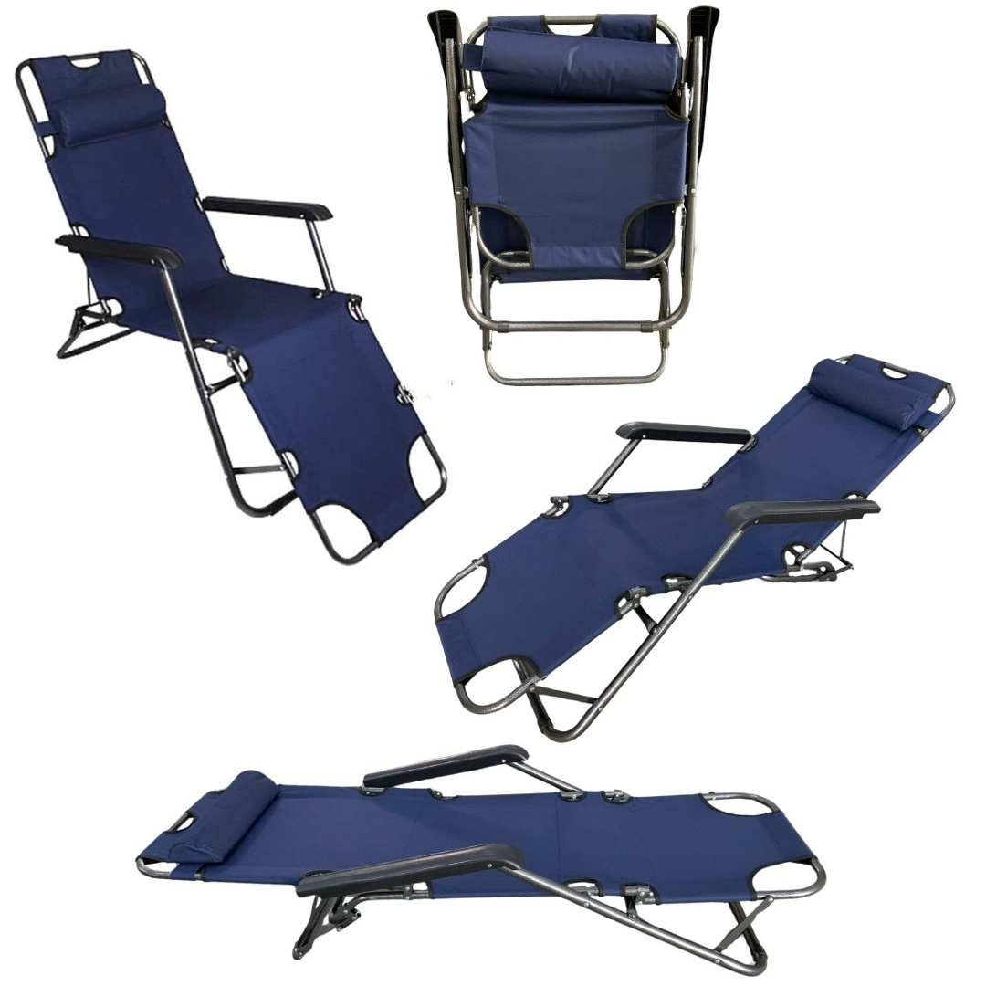 Silla reposera plegable para playa